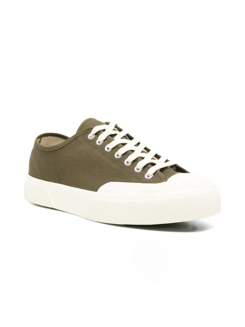 Канвасовые кеды на шнуровке Superga, зеленый — фото 2