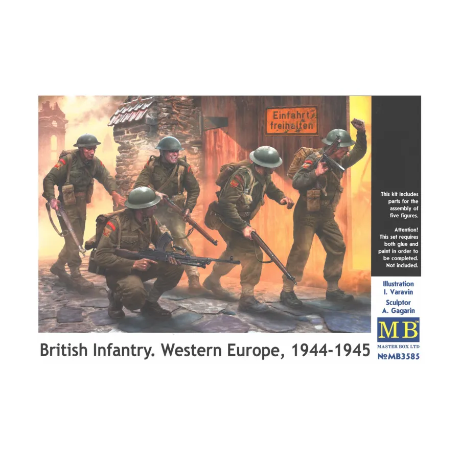 

Британская пехота – Западная Европа, 1944–1945 гг., WWII Models - United Kingdom (1:35) (Master Box)