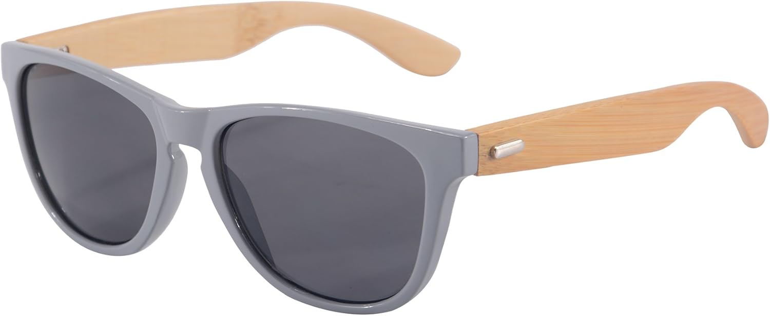 

Солнцезащитные очки SHINU для женщин, поляризованные, с защитой от УФ-излучения, деревянные солнцезащитные очки для мужчин, винтажные бамбуковые солнцезащитные очки - Z6100, Grey-zebra