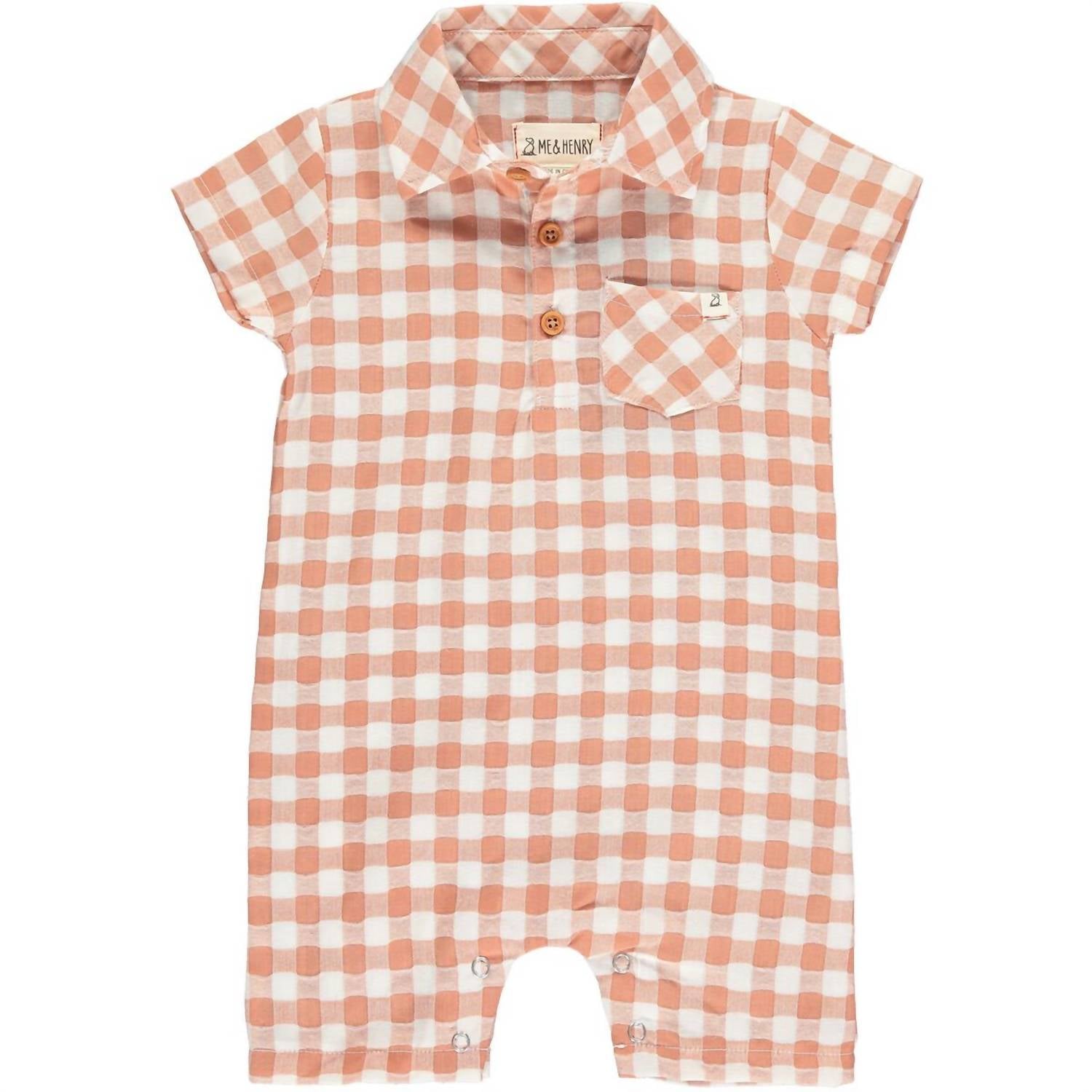 

Комбинезон Sandy Polo в клетку Brick ME & HENRY, цвет brick plaid