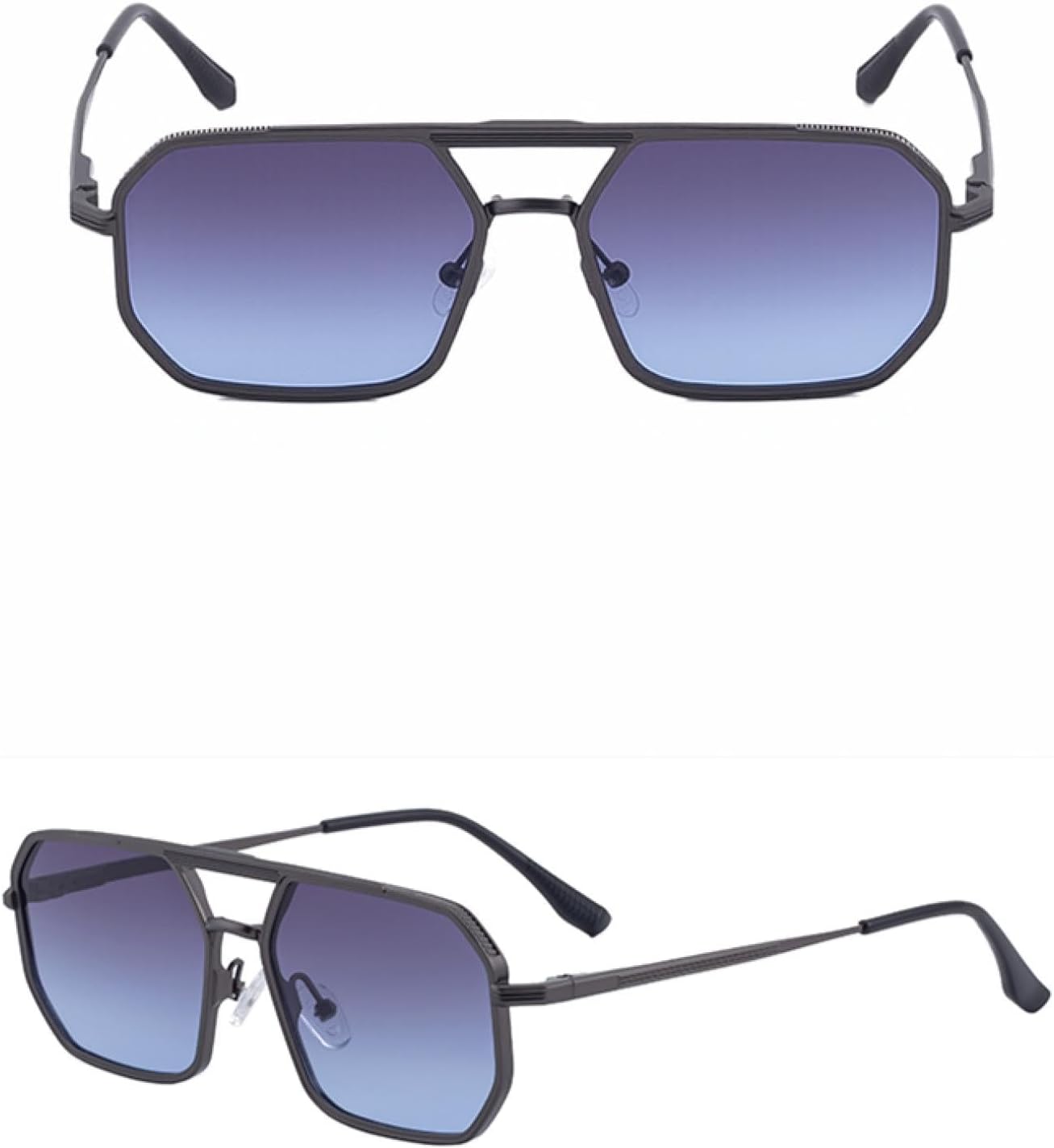 

Винтажные солнцезащитные очки в стиле стимпанк для мужчин, роскошные, с многоугольными линзами, для вождения, в стиле панк, с защитой от УФ-излучения UV400, для активного отдыха TVTBBVV, C2gungrayblue