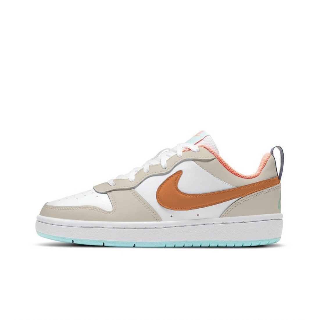 

Кроссовки Nike Court Borough 2 Skateboarding Shoes Women's Low-top White/beige/orange, оранжевый