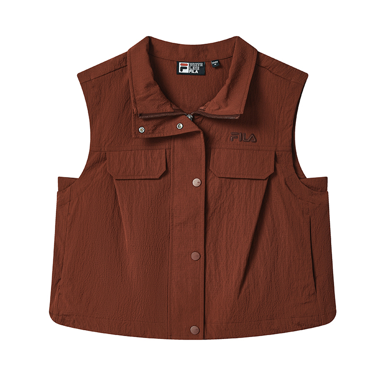 

FILA Женская вязаная жилетка Heritage, Terracotta Red Brown