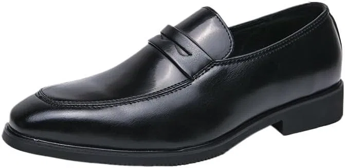 Лоферы кожаные Slip On, Black UOPYNE