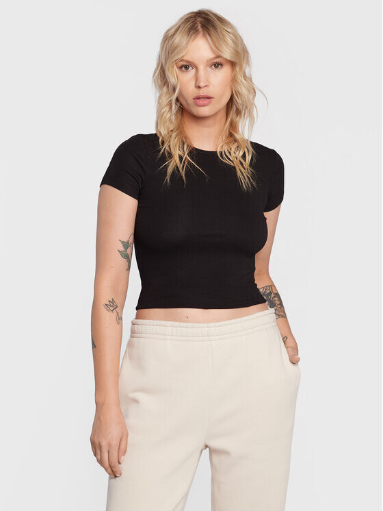 

Футболка узкого кроя Gina Tricot, черный