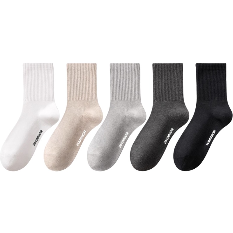 

Унисекс носки Mid Calf WARRIOR, 3 pack = 2 milk белый+1 бежевый