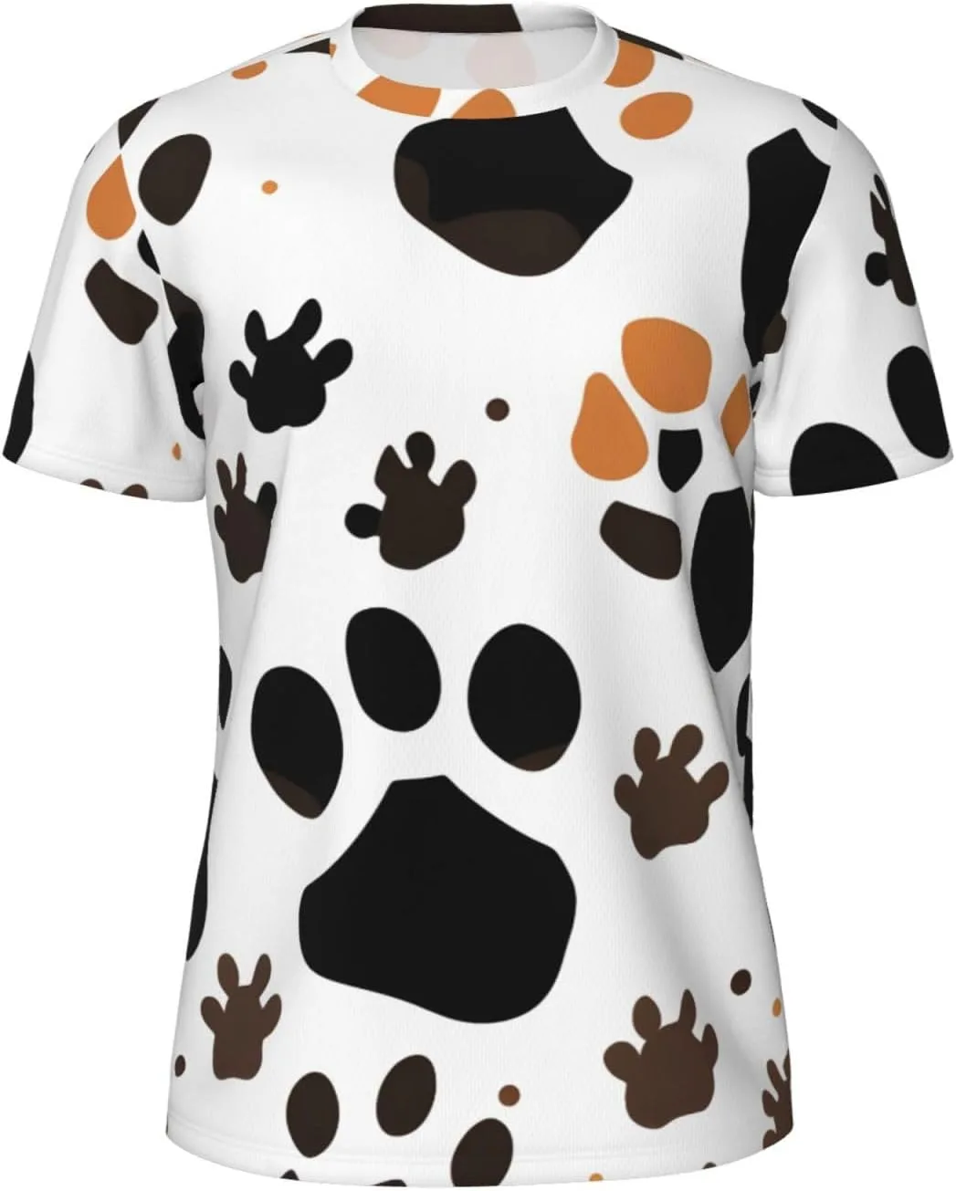 

Футболка мужская летняя с принтом лап животных, легкая и дышащая SDFHU