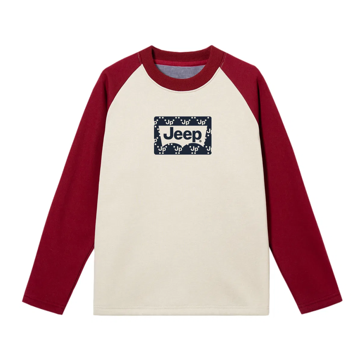 Свитшот детский Grade School с круглым вырезом Moderate Jeep, Black White — фото 3