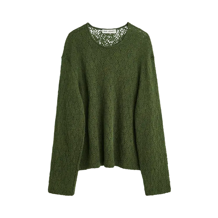 

Свитер Our Legacy Double Lock U Neck 'Green', зеленый