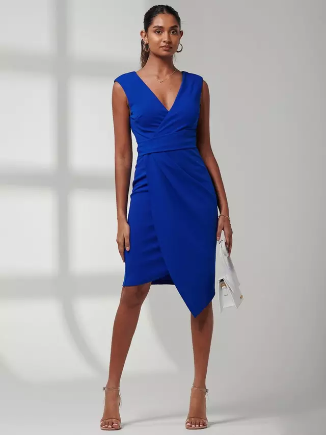 

Платье Jolie Moi Kiana Ruched Bodycon, цвет royal/blue