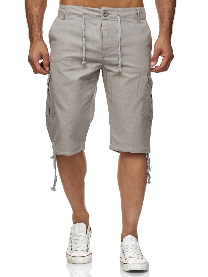 

Тканевые шорты RESLAD Stoffhose 3/4 Cargo Bermuda, светло-серый