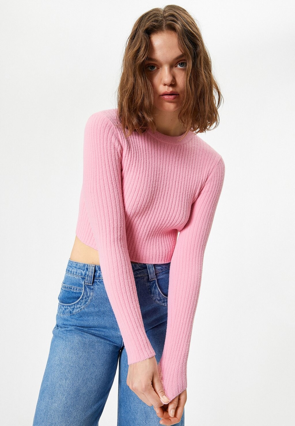 

Джемпер CROP Koton, светло-розовый