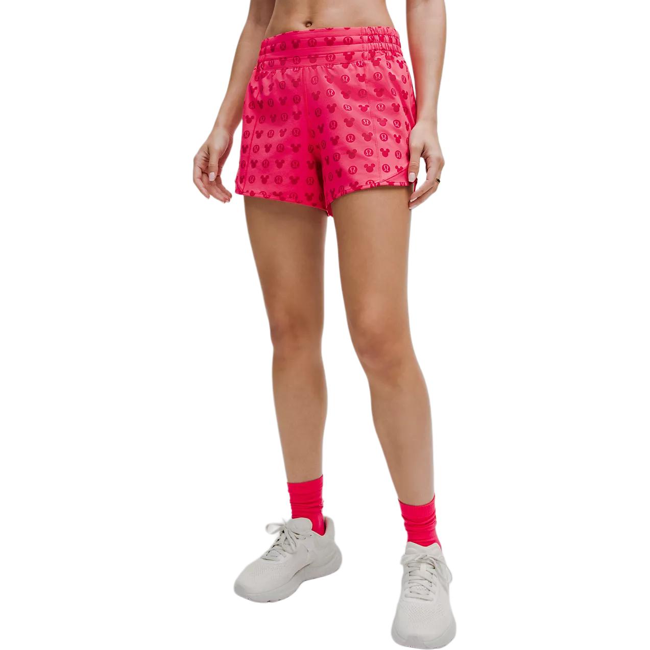 

Disney Hotty Hot высокие повседневные шорты 4' женские Lululemon, розовый