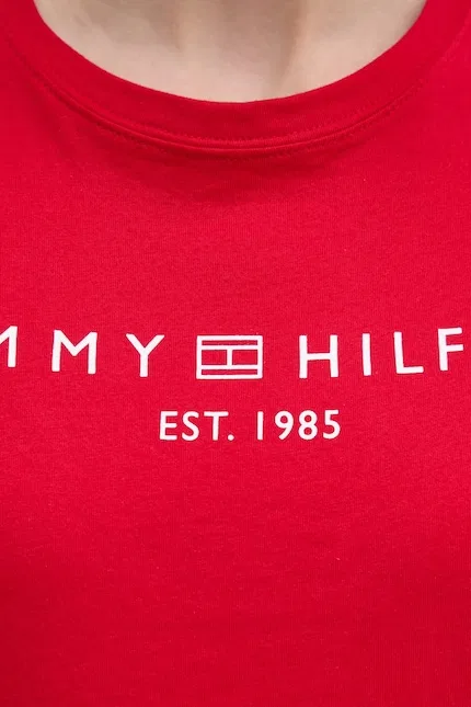 Футболка с принтом T-shirt Tommy Hilfiger, красный — фото 4