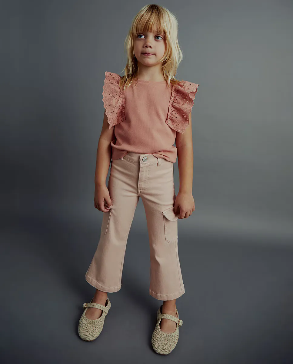 

Джинсовые брюки-карго Sfera, цвет Rosa claro