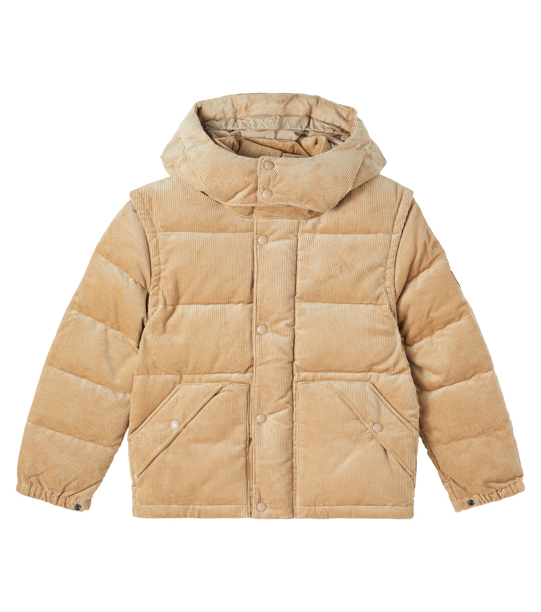

Стеганый хлопковый вельветовый пуховик Polo Ralph Lauren Kids, Vintage Khaki