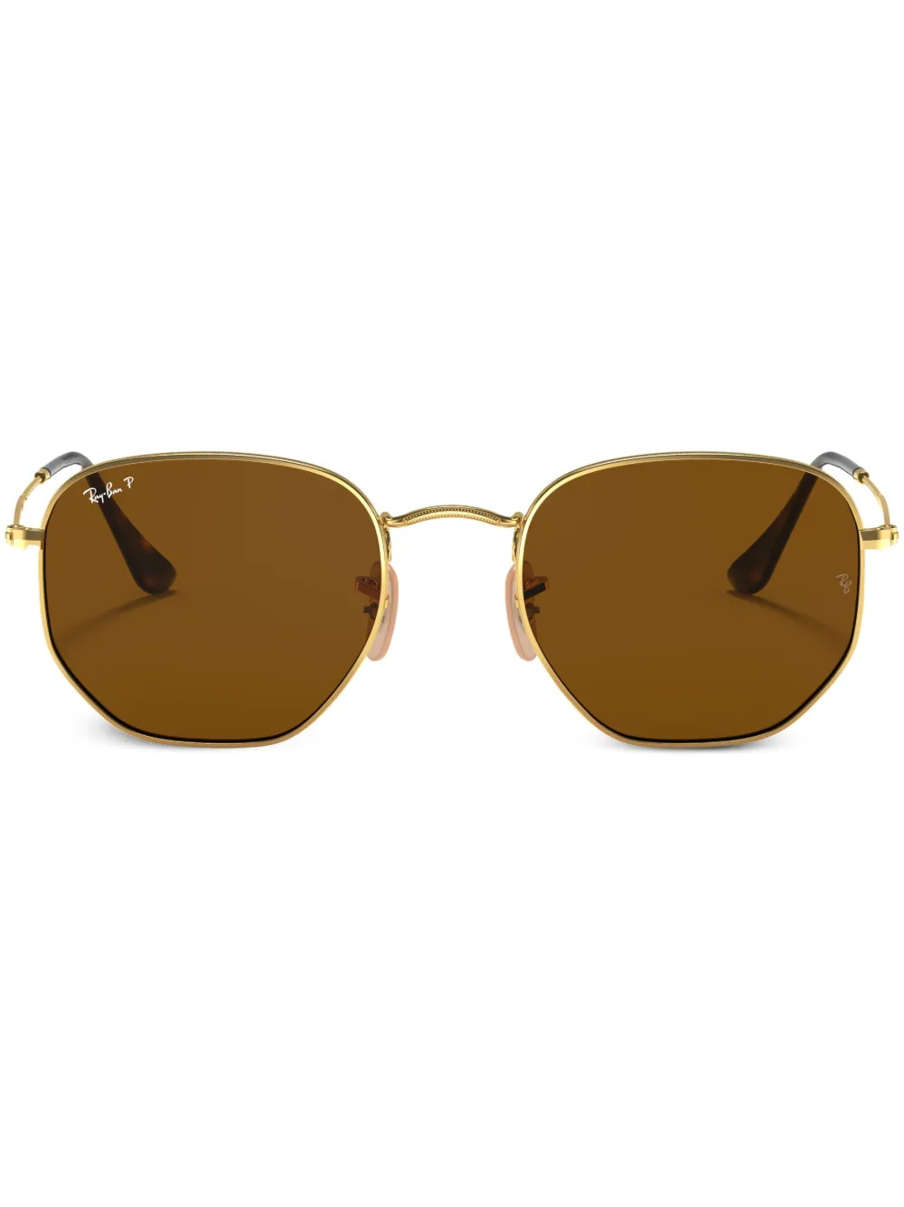 

Солнцезащитные очки в шестиугольной оправе Ray-Ban, золотой
