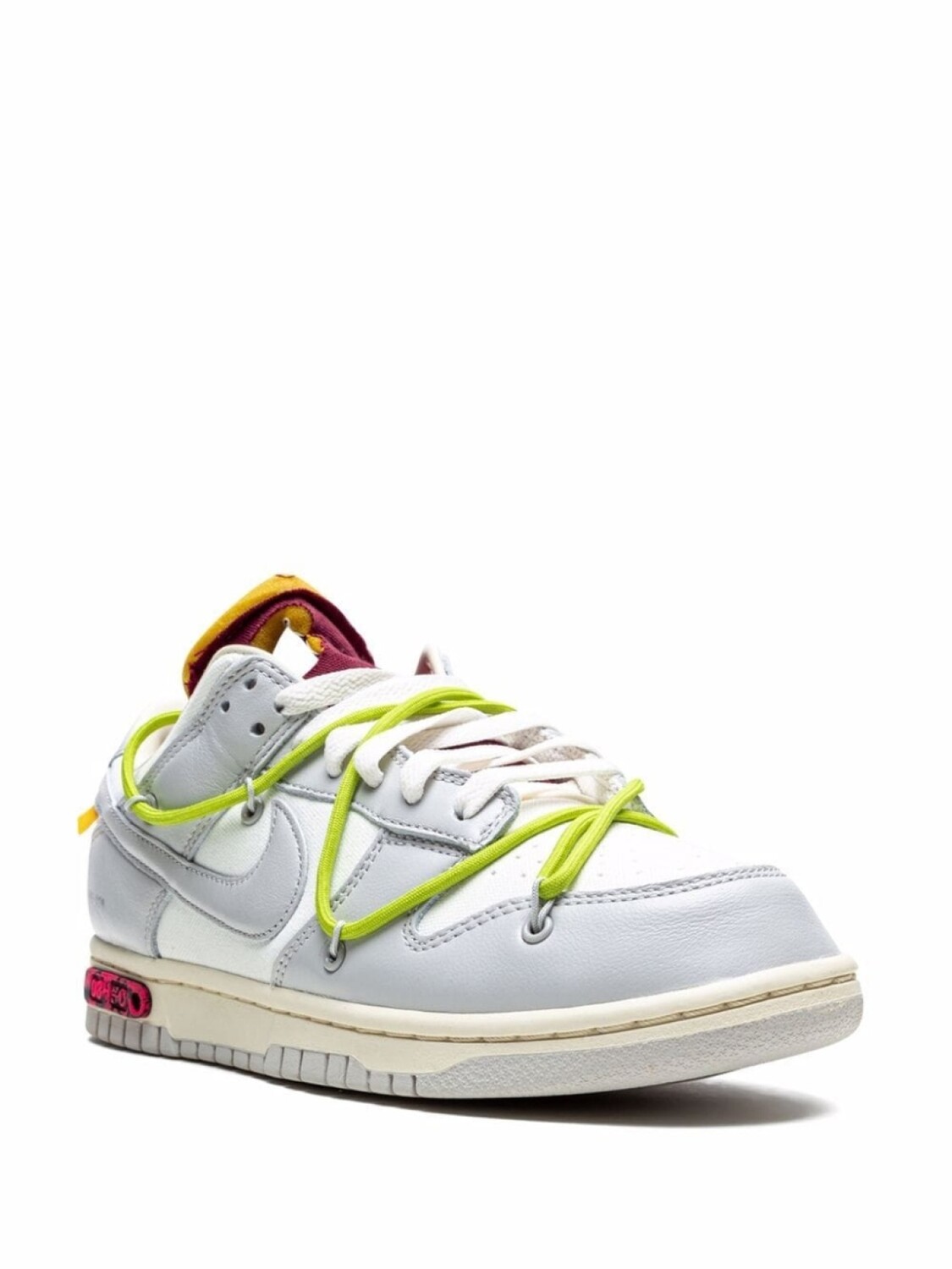 Кроссовки Dunk Low Lot 08 из коллаборации с Off-White Nike X Off-White, белый — фото 2