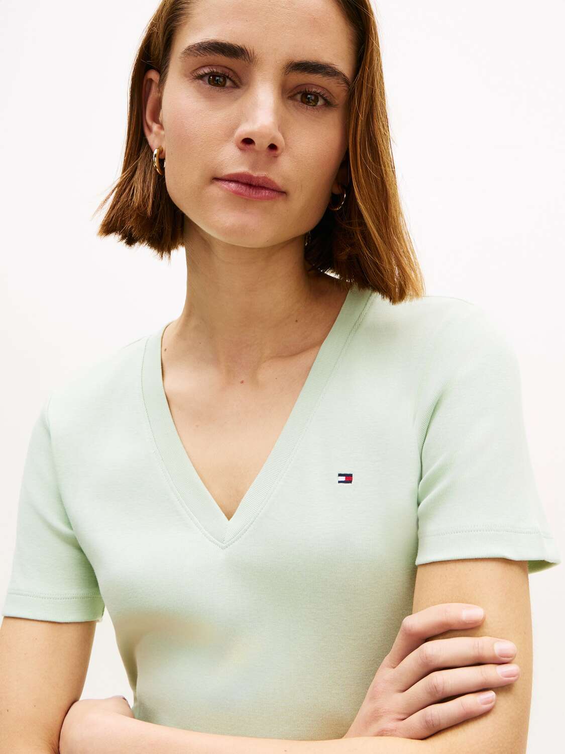 TOMMY HILFIGER Футболка 'Cody' в цвете Mint — фото 2