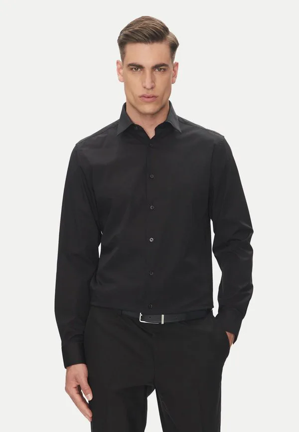 Reg esntl poplin str sld shirt Calvin Klein, Black