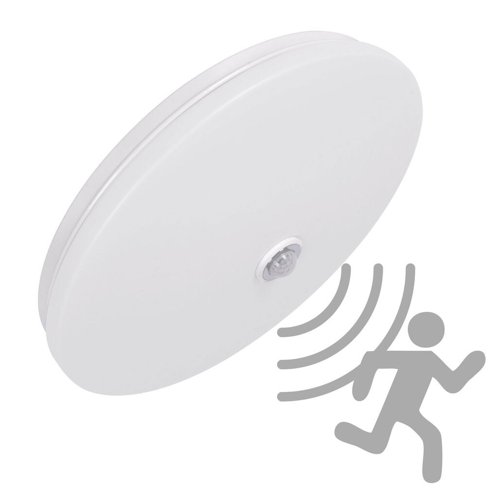 

Светодиодный потолочный светильник, настенный светильник с детектором движения PiRA, 18 Вт, нейтральный белый настенный светильник, потолочный светильник, потолочный светильник Maxkomfort GmbH