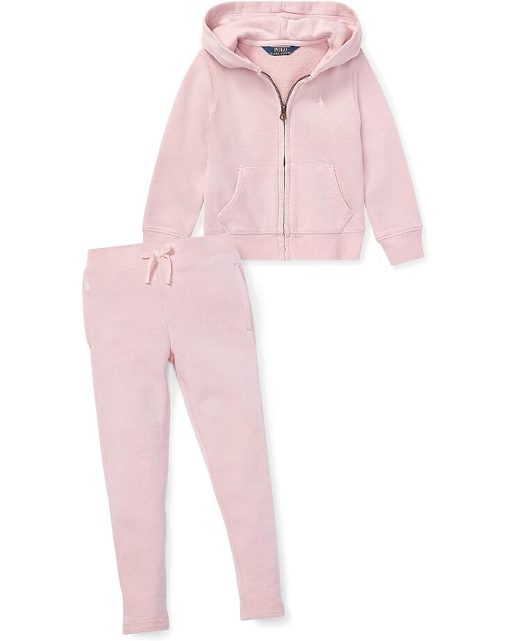 Худи Polo Ralph Lauren Kids French Terry Hoodie, цвет Hint Of Pink — фото 3