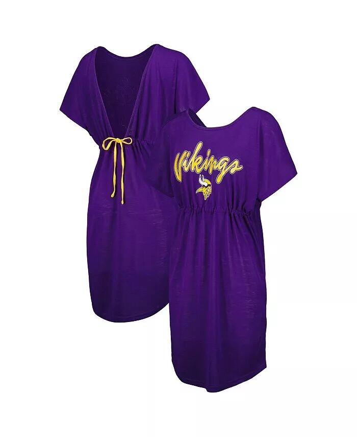 

Женская фиолетовая майка Minnesota Vikings против купальника G-III 4Her by Carl Banks