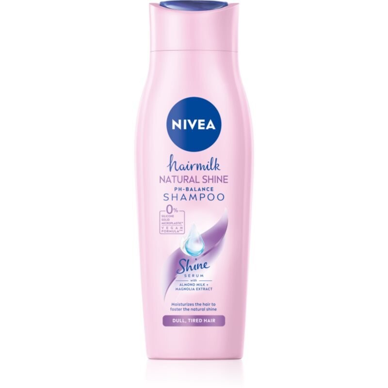 

Ухаживающий шампунь Nivea Hairmilk Natural Shine 250 мл