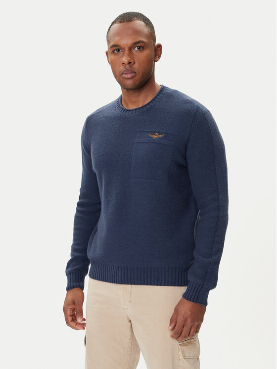 

Свитер regular fit 252MA1586UL00904 Aeronautica Militare, синий
