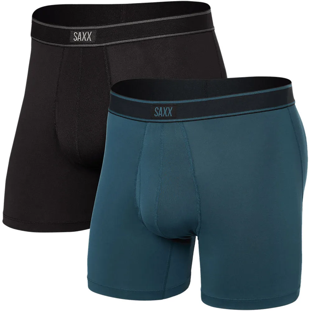 

Трусы-боксеры SAXX Underwear Daytripper Brief Fly 2 units, черный/синий