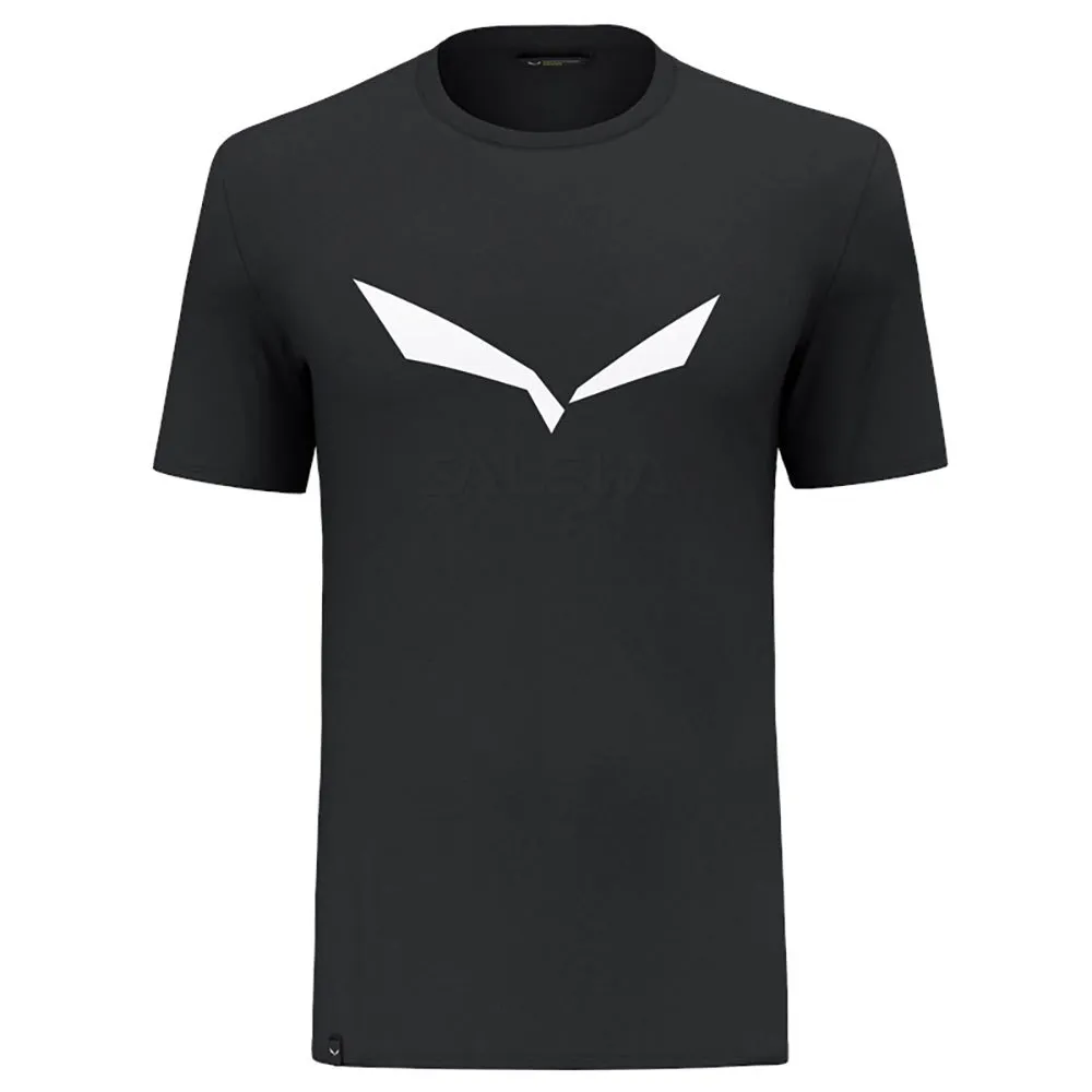 

Футболка Salewa Solid Logo Dry, черный