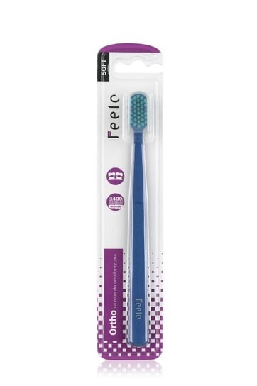 

Ортодонтическая зубная щетка Ortho Soft, 1 шт. Feelo