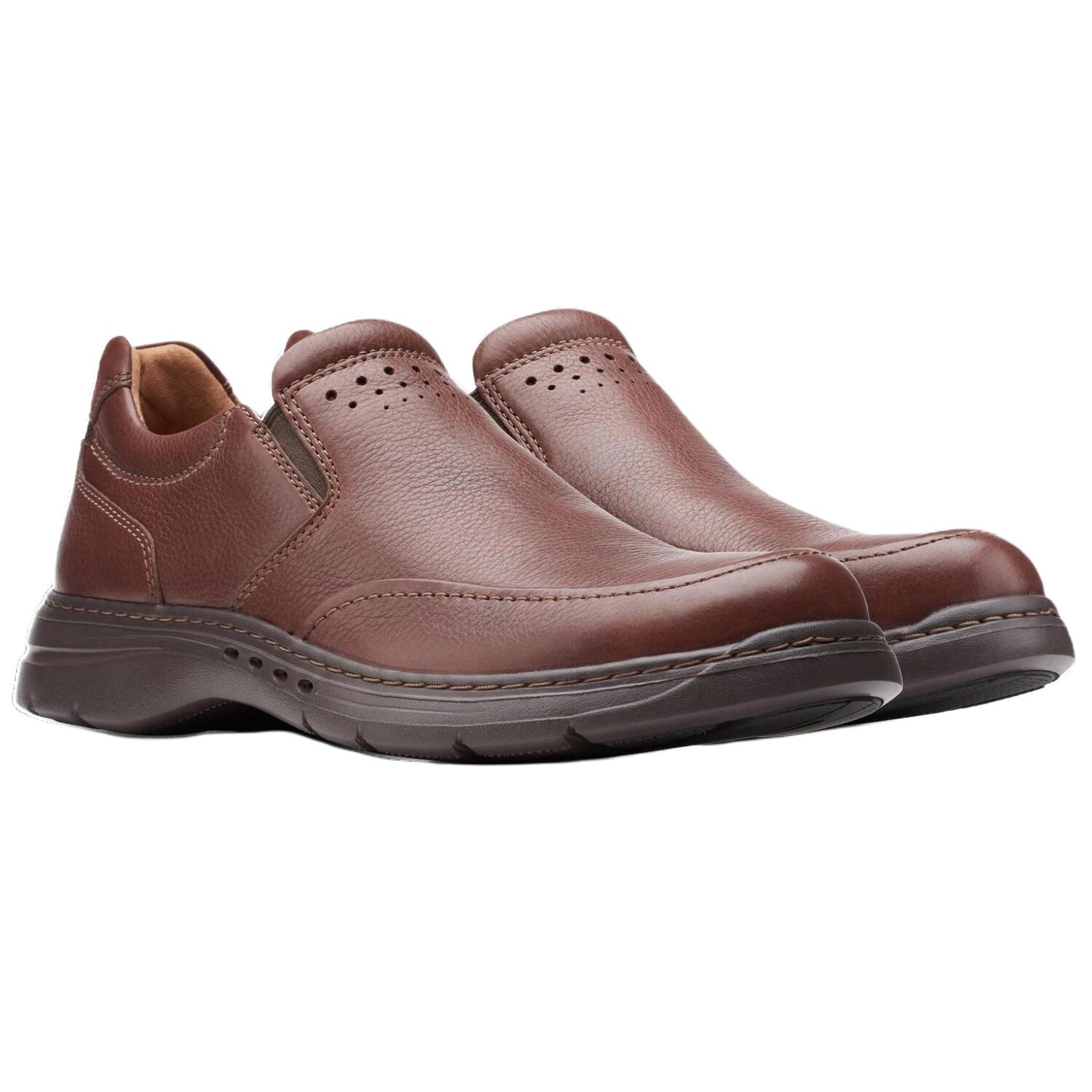 Мужские повседневные мужские низкие коричневые Clarks — фото 3
