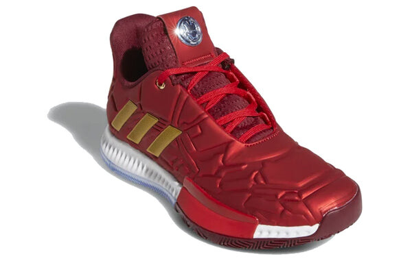 Кроссовки marvel x harden vol. 3 j Adidas, красный — фото 3