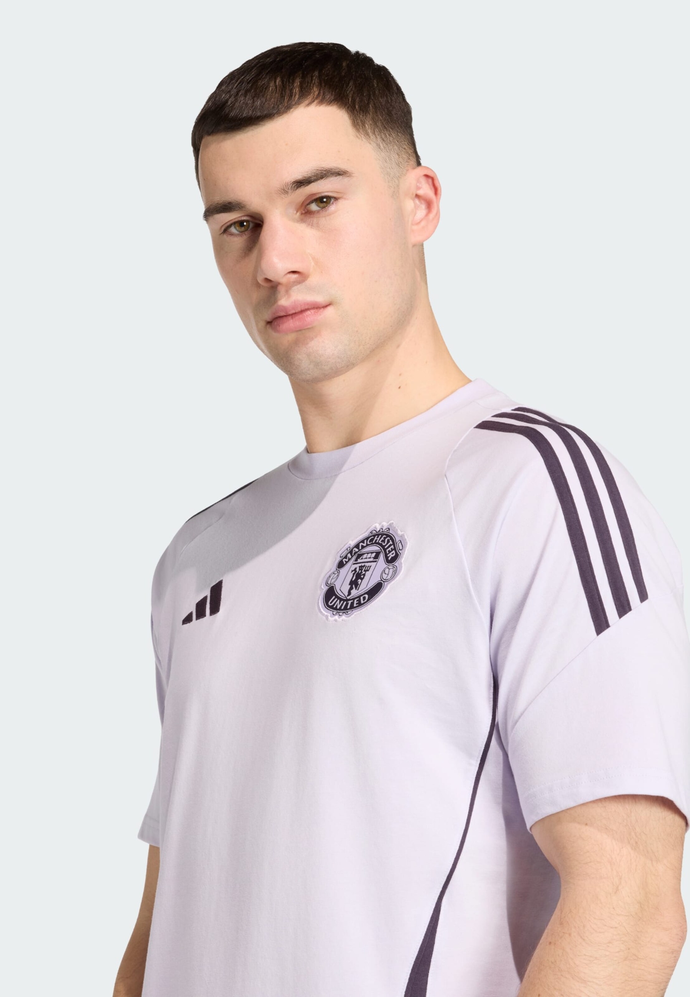 Adidas Performance Футболка для тренировок 'Manchester United Tiro 25' в светло-фиолетовом цвете — фото 4