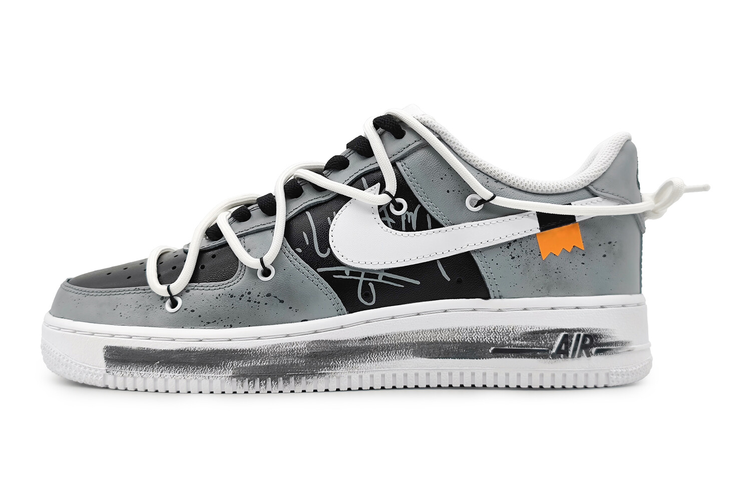 

Кроссовки Nike Air Force 1 Skateboard Shoes Women's Low-Top Black White