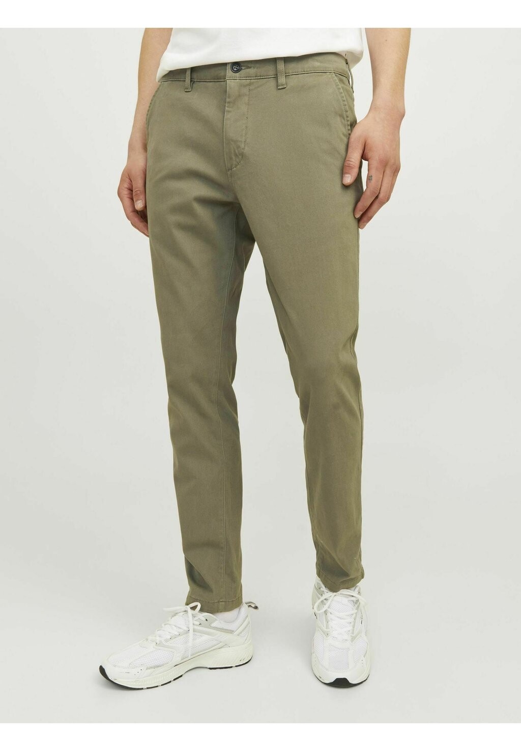 

Чинос JPSTMARCO JJDAVE Jack & Jones, пестрая оливковая
