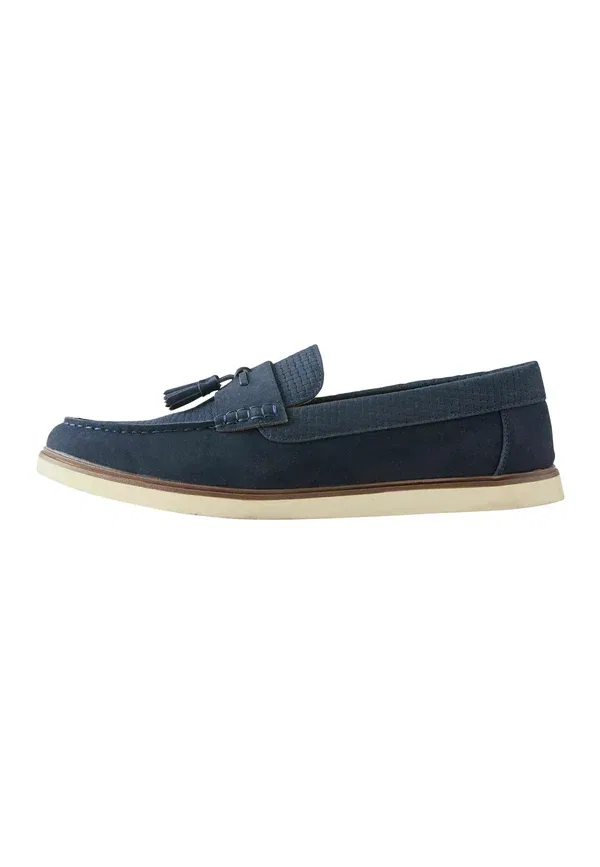 Туфли-лоферы Regular fit embossed tassel loafers . slip ons Next, темно-синий — фото 3