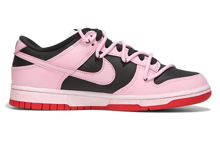 

Кроссовки для скейтбординга Dunk унисекс с низким верхом, черный/розовый Nike