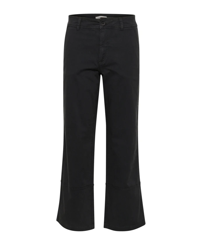 

Классические прямые брюки графитово-синего цвета. Part Two, черный