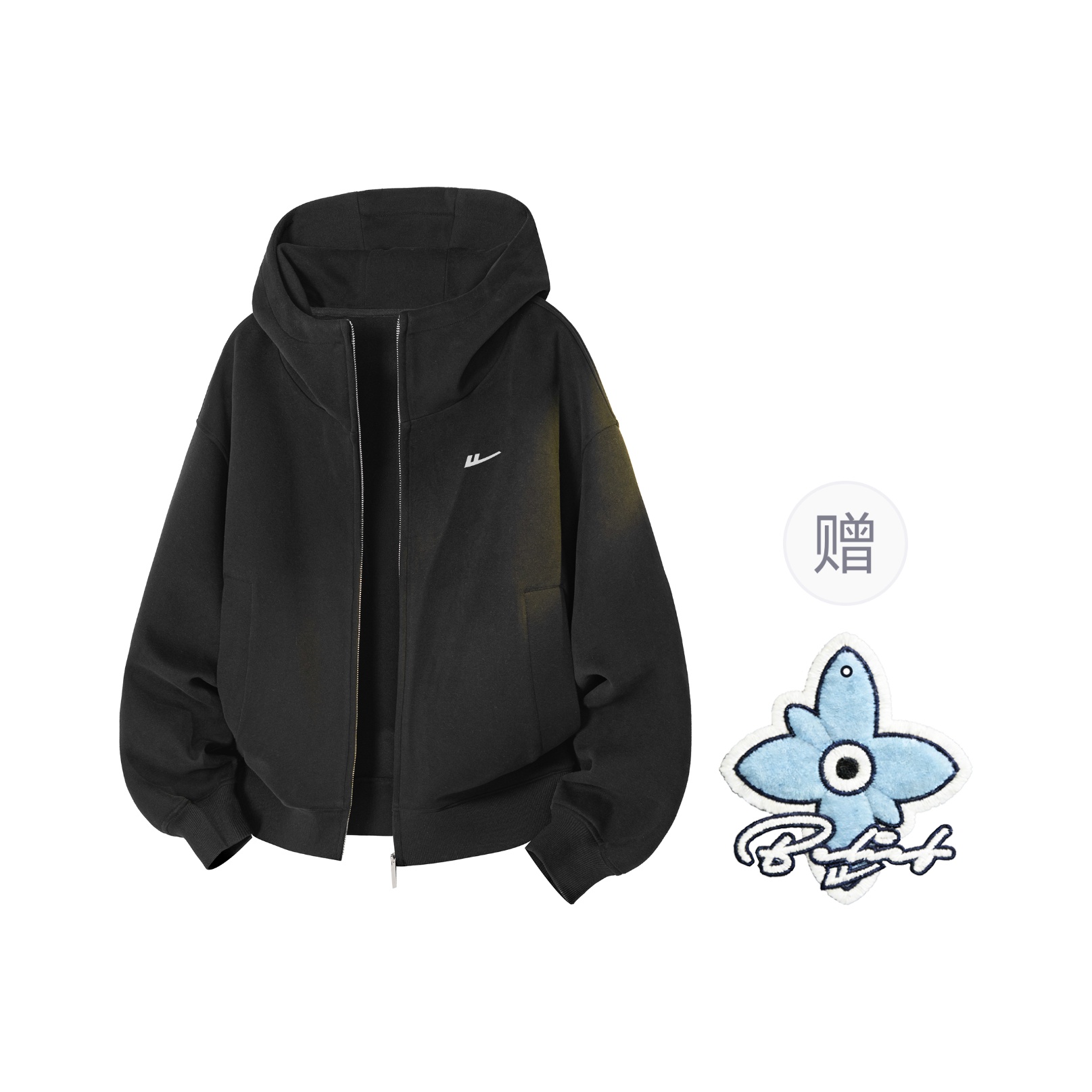 

Толстовка Women's Hooded Moderate Cardigan WARRIOR, черный[free badge+scented sachet charm]