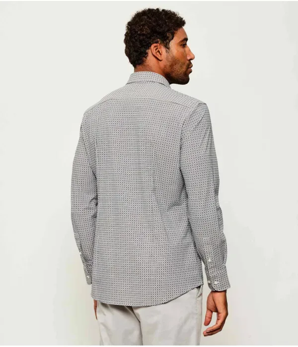 Футболка P-HANK-s-kent-C1 slim fit Boss, серый — фото 4
