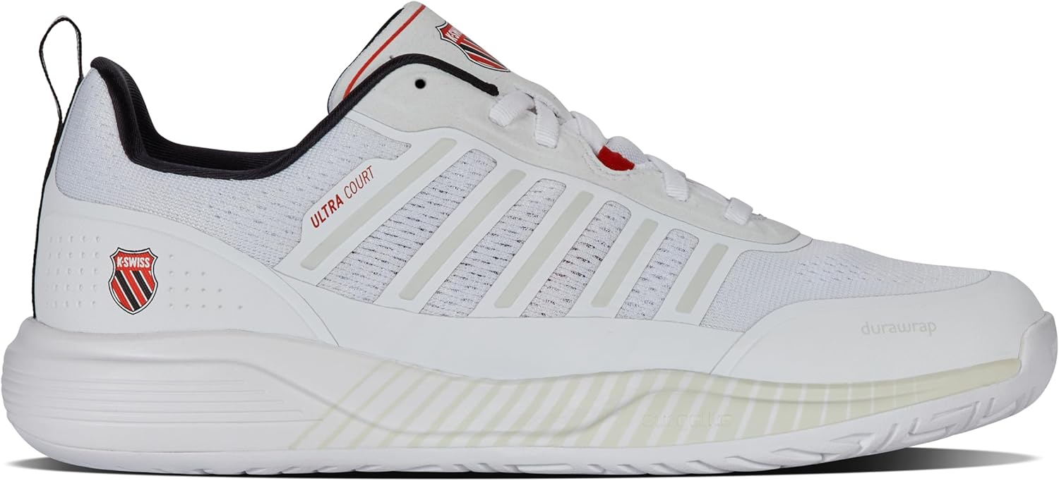 Мужские кроссовки для пиклбола K-Swiss Ultra Court, белый/черный/красный