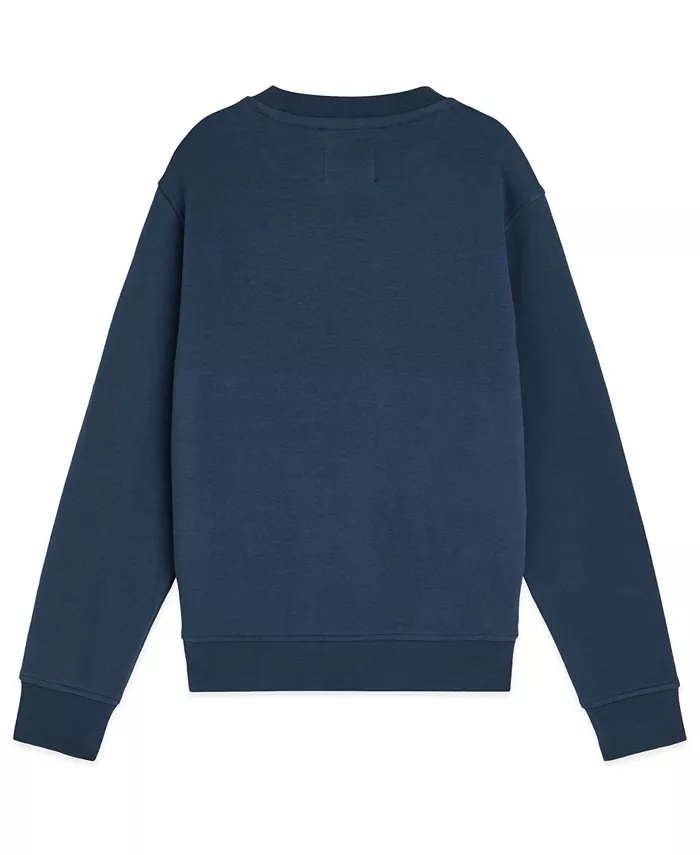 Мальчиковая толстовка с длинным рукавом и принтом, размер 4T-7T Scotch & Soda, синий — фото 2