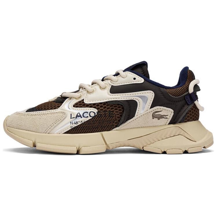 

Кроссовки женские толстые низкие Lacoste, цвет Brown/light brown