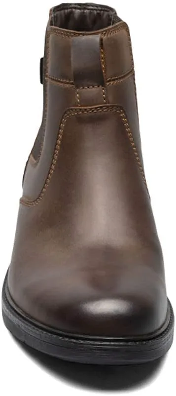 

Мужские кожаные ботинки Nunn Bush 1912 Plain Toe Chelsea с защитой Scotchgard, коричневый