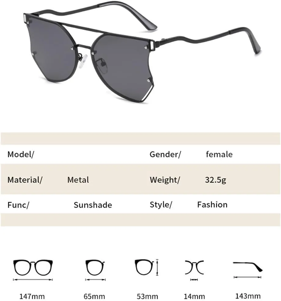 

LVTFCO Модные безрамочные металлические женские солнцезащитные очки без оправы с градиентным переходом для мужчин, очки с защитой от УФ-излучения UV400, 7