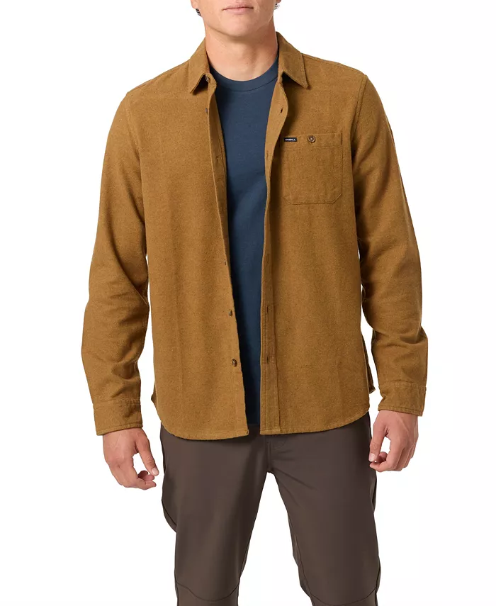 

Мужская фланелевая рубашка Regent O'Neill, загар/бежевый