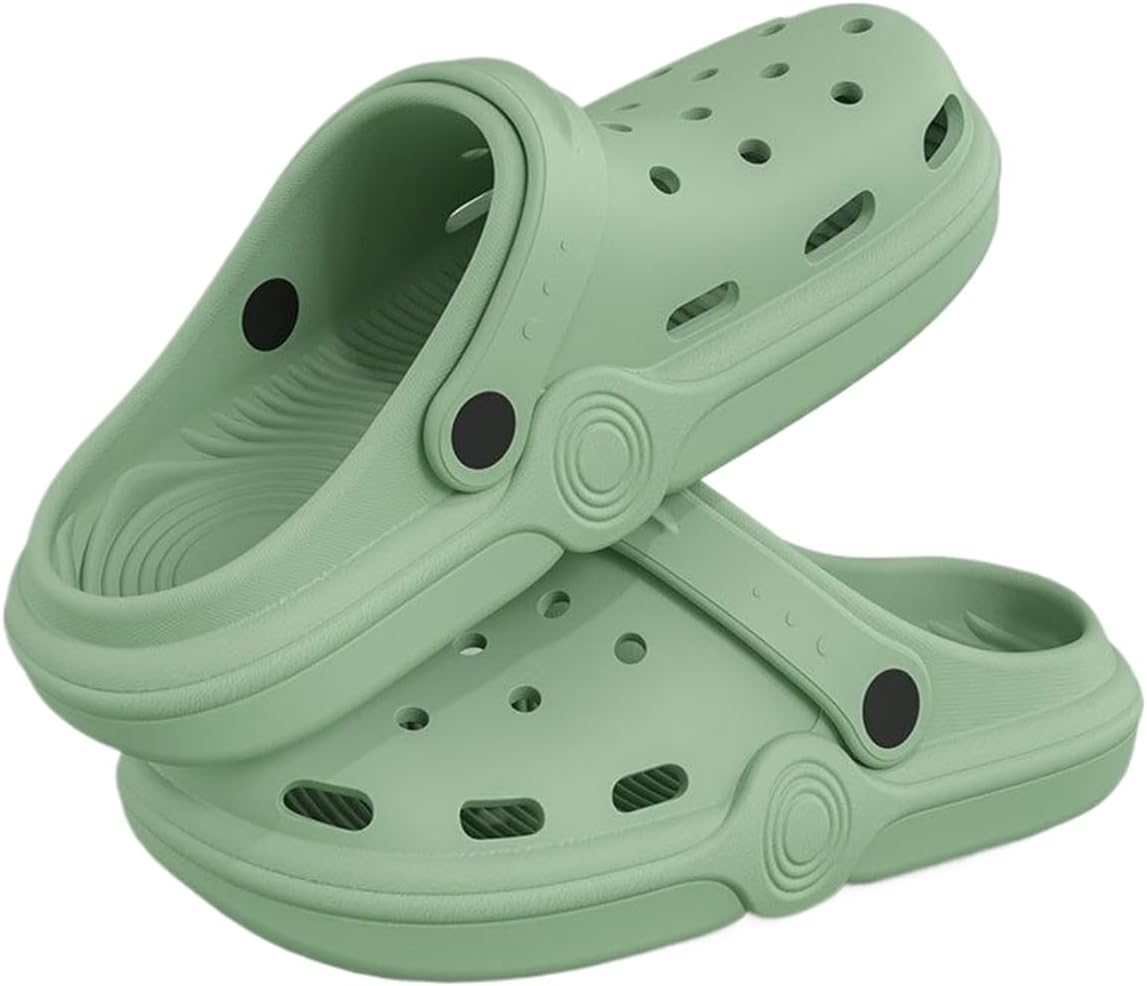 

Сабо DANNLING для женщин и мужчин, уличная обувь без застежки, унисекс, домашние тапочки, противоскользящие, с защитой от запаха, для сада и пляжа, зеленый