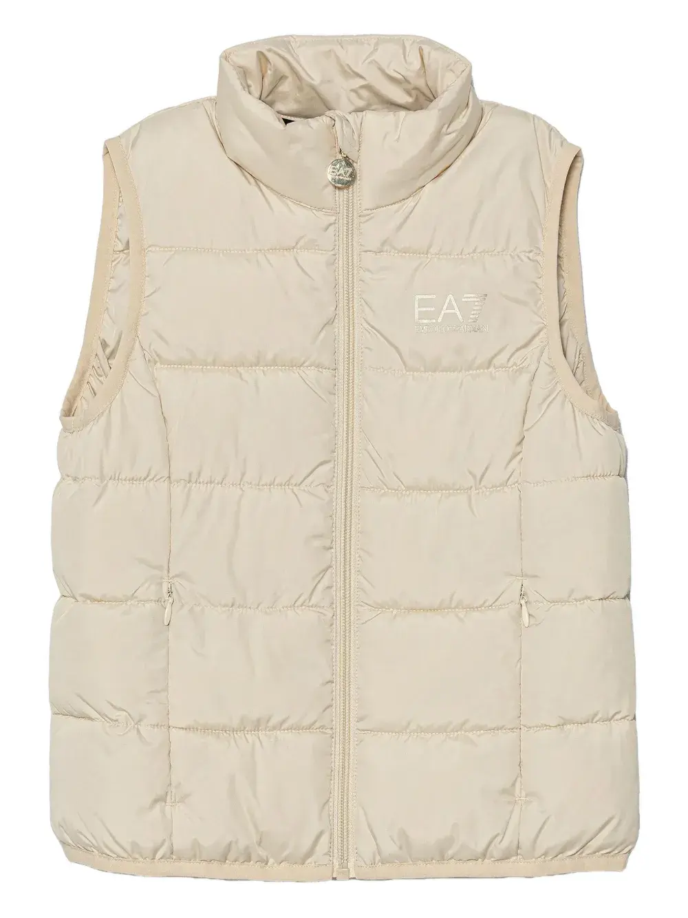 

Стеганый жилет с логотипом Ea7 Emporio Armani, нейтральный